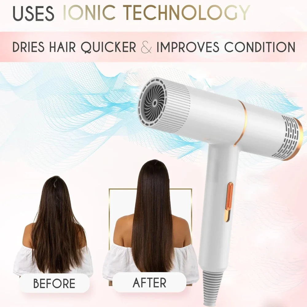 Hair Styling Tools – Professional Ionic Hair Dryer with High-Speed Blower