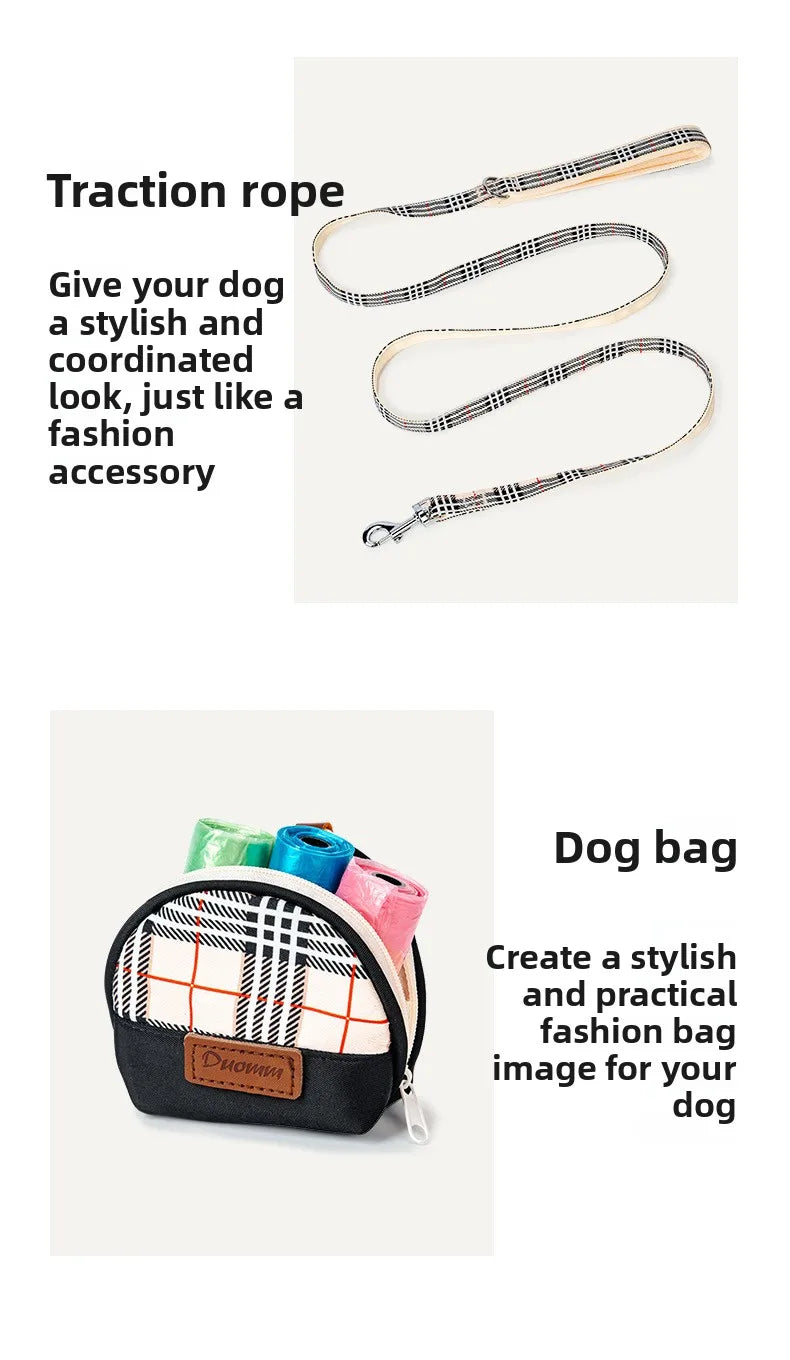 British-Style Dog Harness Set (3-Piece)