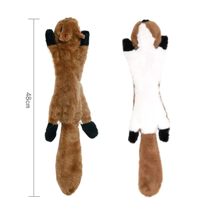 No-Stuffing Squeaky Crinkle Dog Toy
