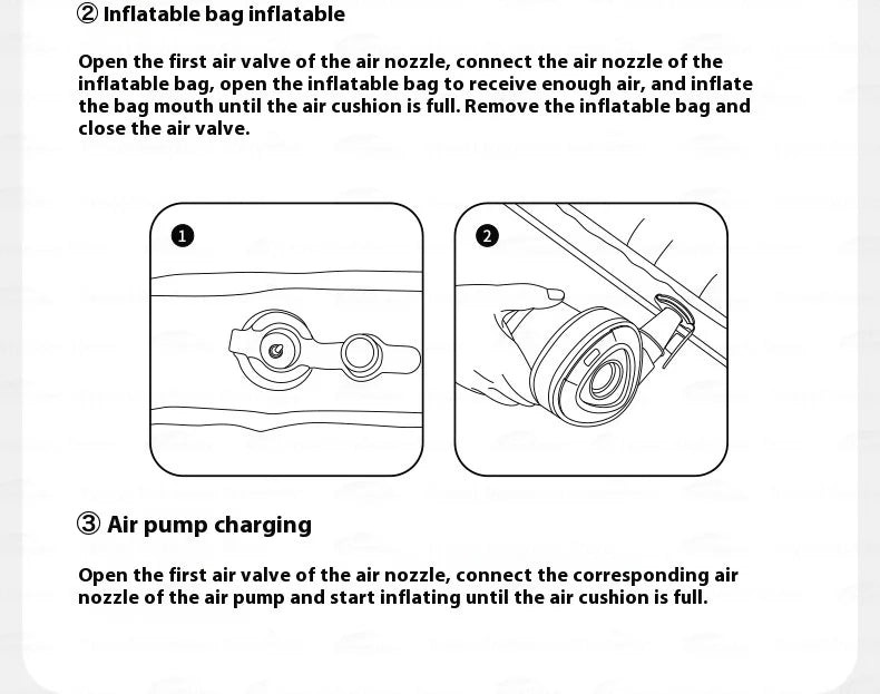 Naturehike Inflatable Cushion Series Inflatable Mat Splicing Sleeping Pad 2 Different Style Camping TPU Thickened 9.5cm Outdoor Bed Air Mattress