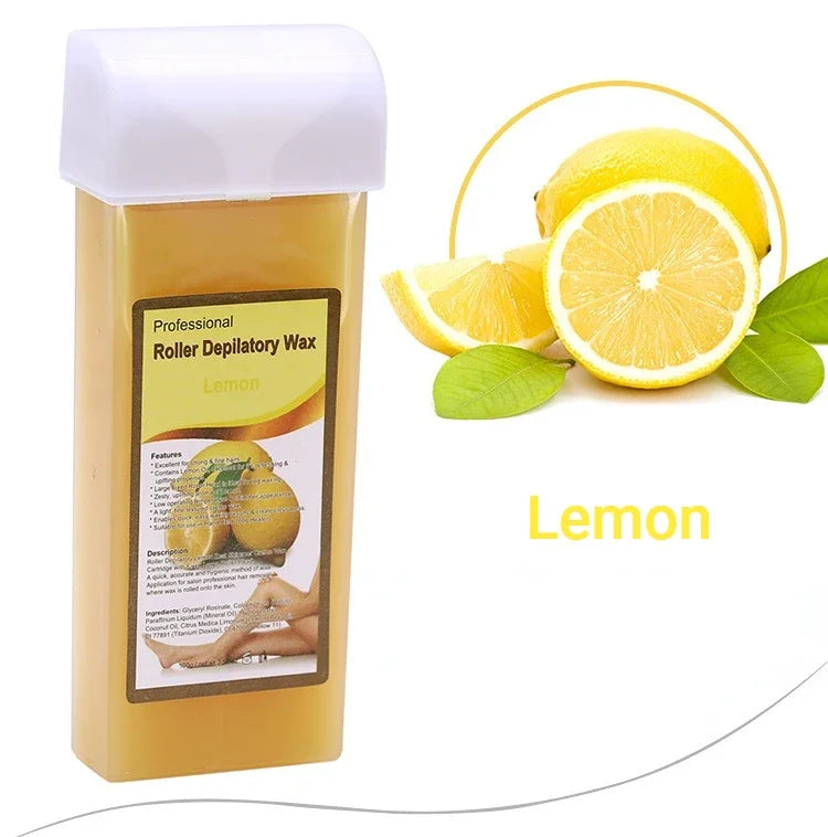 100g Hair Removal Wax Gentle Non-irritating Hot Depilatory Cream Wax Cartridge Beeswax Warmer Waxing Hair Removal for Women Men