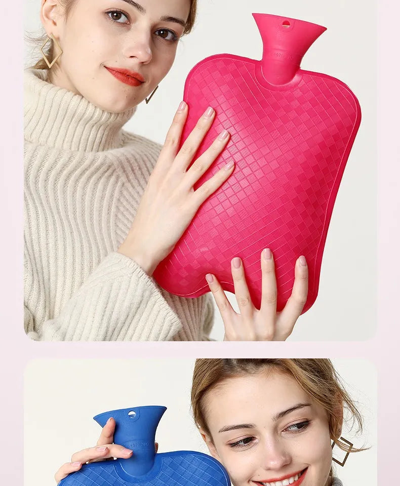 large capacity PVC hot water bag for bed and foot warmer