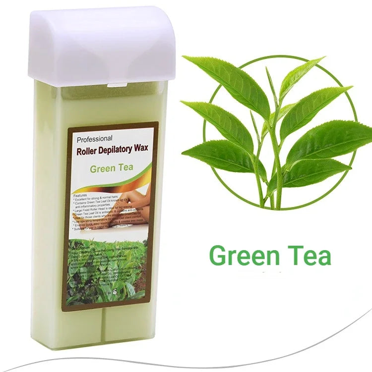 100g Hair Removal Wax Gentle Non-irritating Hot Depilatory Cream Wax Cartridge Beeswax Warmer Waxing Hair Removal for Women Men