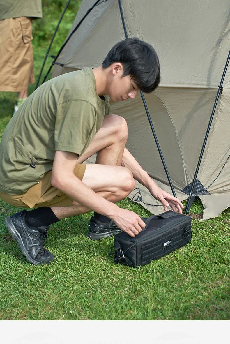 MOBI GARDEN Ground Nail Storage Bag Portable Multi-function 5L Large Space One Second Switch Four Layer Camping Outdoor Partition Box Wear-resistant