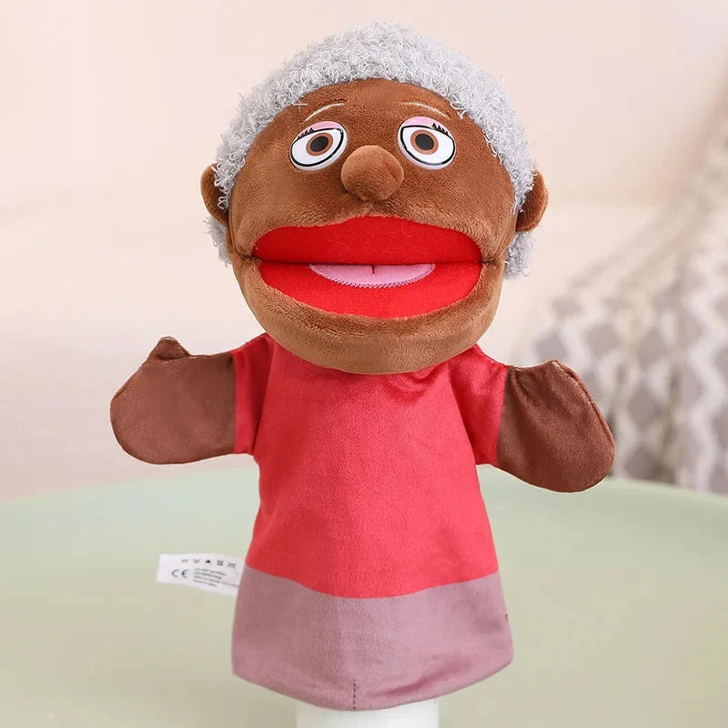 Kids Plush Finger & Hand Puppets for Role Play & Bedtime Stories - 28-33cm