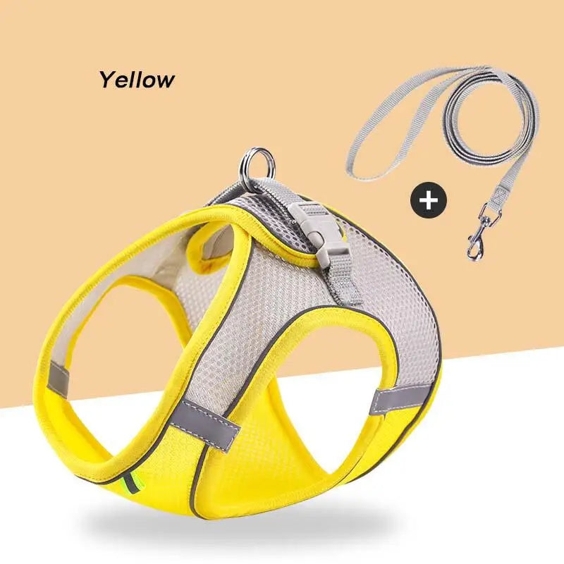 Reflective Mesh Harness & Leash Set