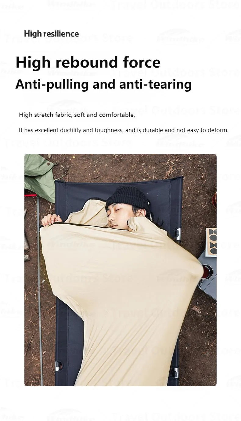 Naturehike Sleeping Bag Liner Portable Lightweight High Elasticity Anti-Pulling Anti-Tearing Skin-Friendly Outdoor Camping Travel Hotel Sheet