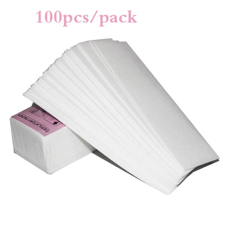200/100PCS Women Men Hair Removal Wax Paper Nonwoven High Quality Body Leg Arm Hair Removal Epilator Wax Strip Paper Roll