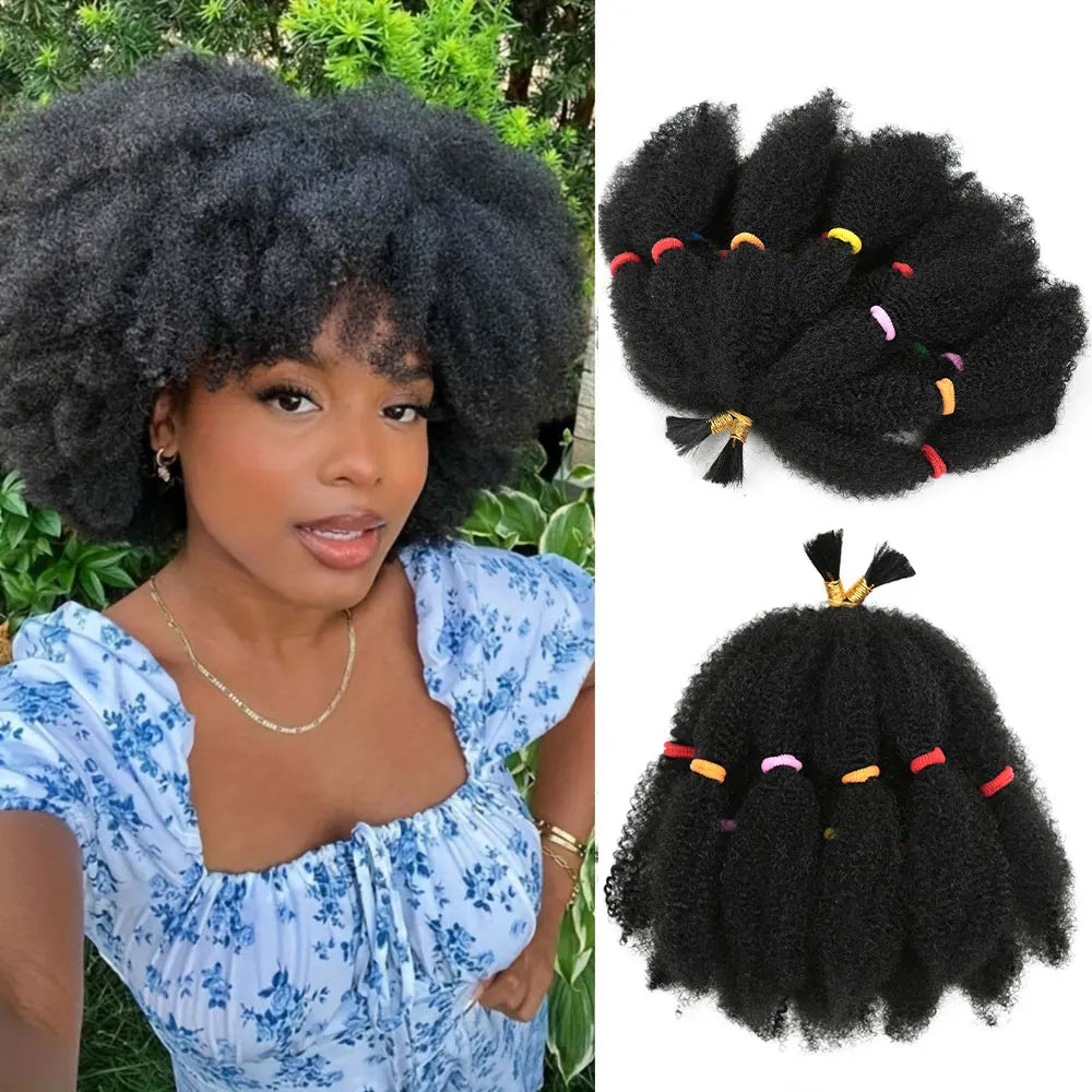 Curly Crochet – 12” Synthetic Ombre Afro Kinky Braiding Hair Extensions