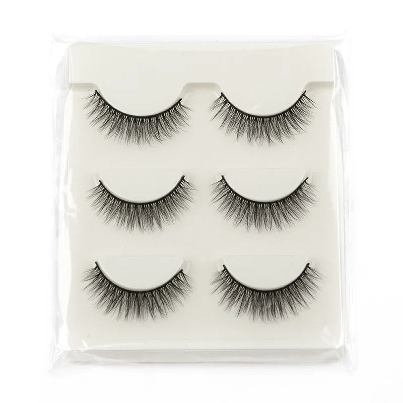 3/10 Pairs Half Lashes Makeup Natural Long Cat Eye Lashes Dramatic False Eyelashes