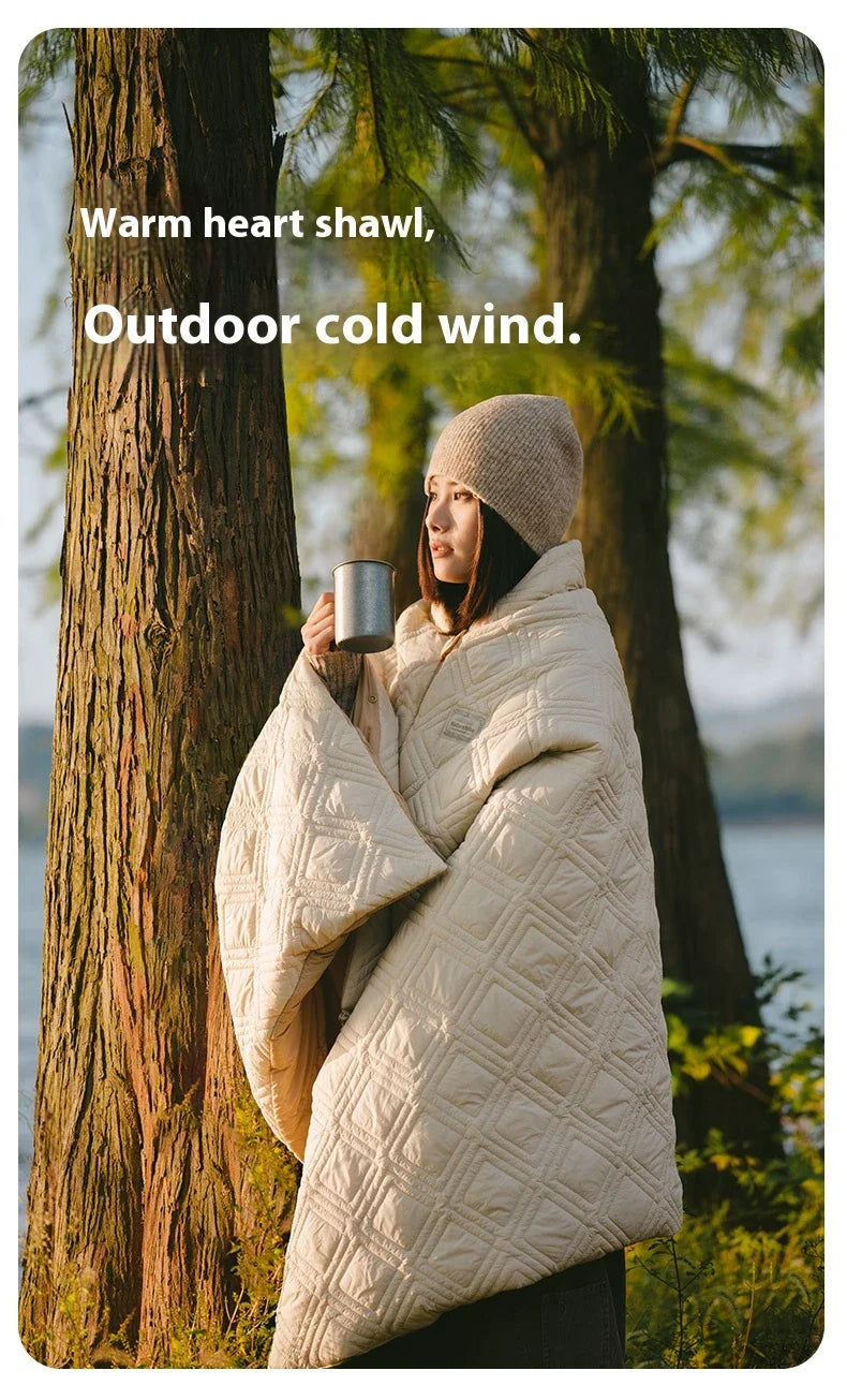 Naturehike Electric Heater Blanket Portable Ultralight Wearable Cloak Sleeping Bag Poncho Coat Winter Warm 20D 380T Nylon Fabric USB Electric Heating Quilt