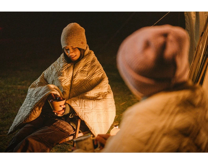 Naturehike Electric Heater Blanket Portable Ultralight Wearable Cloak Sleeping Bag Poncho Coat Winter Warm 20D 380T Nylon Fabric USB Electric Heating Quilt