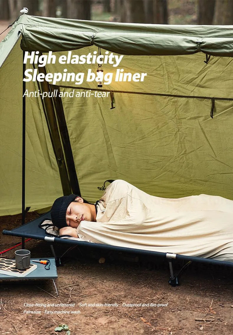 Naturehike Sleeping Bag Liner Portable Lightweight High Elasticity Anti-Pulling Anti-Tearing Skin-Friendly Outdoor Camping Travel Hotel Sheet