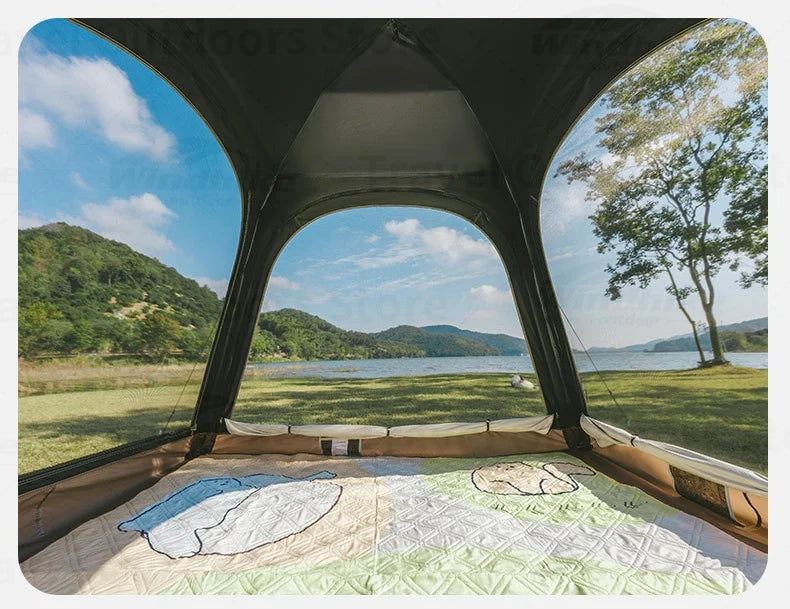 Naturehike ANGO PLUS Automatic Tent Upgraded Portable Lightweight 3-4 Persons Quick Opening Tent Camping Park Canopy Tent Integrated Tent Waterproof