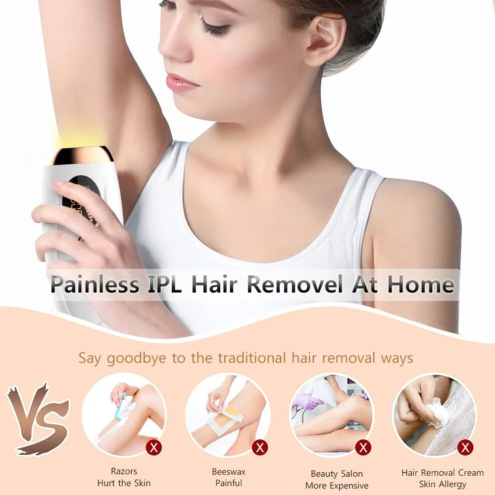 Hair Removal for Women – 999999 Flashes Painless Laser Epilator for Face, Body & Bikini Line