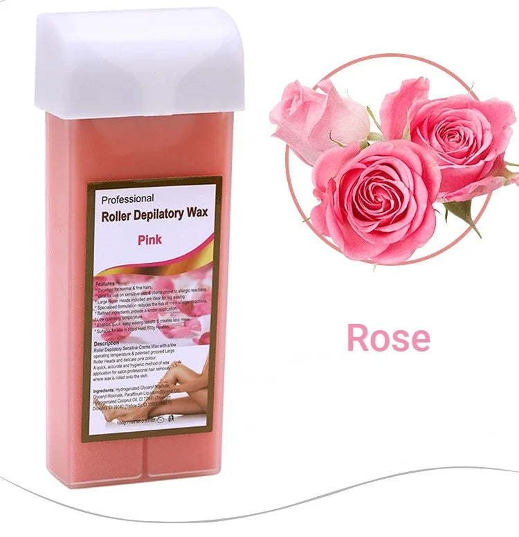100g Hair Removal Wax Gentle Non-irritating Hot Depilatory Cream Wax Cartridge Beeswax Warmer Waxing Hair Removal for Women Men