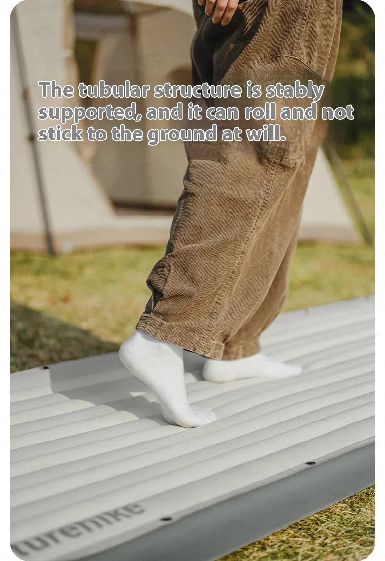 Naturehike Inflatable Cushion Series Inflatable Mat Splicing Sleeping Pad 2 Different Style Camping TPU Thickened 9.5cm Outdoor Bed Air Mattress