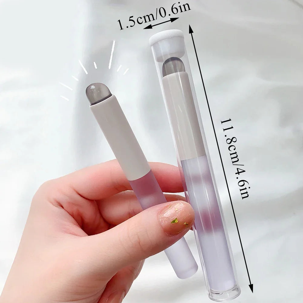 Upgrade Silicone Lip Brush With Cover Angled Concealer Brush Like Fingertips Q Soft Lipstick Makeup Brushes Round Head No Broken