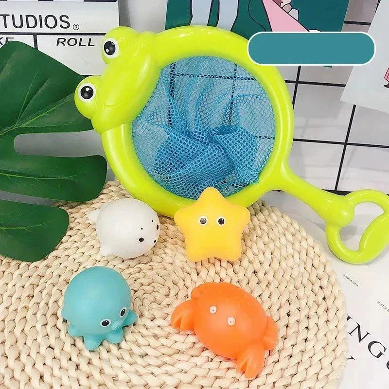 Floating Light-Up Animal Bath Pool Toys for Kids Age 3-5 - Set of 9 Fun Bath Time Accessories