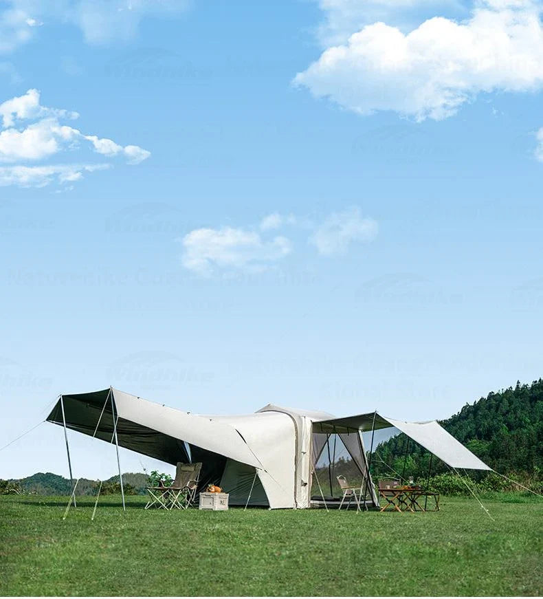 Naturehike AIR 7.0 Inflatable Car Tail Tent Portable SUV MPV Side Tunnel Tent Sunshade Waterproof Beach Car Rear Tent Camping Outdoor 35㎡ With Canopy