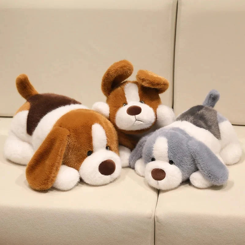 Weighted Plush Dog Toy for Sleeping | Soft Fluffy Puppy Gift for Kids' Birthdays