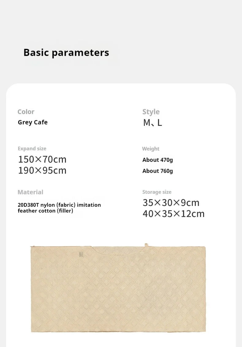 Naturehike Electric Heater Blanket Portable Ultralight Wearable Cloak Sleeping Bag Poncho Coat Winter Warm 20D 380T Nylon Fabric USB Electric Heating Quilt