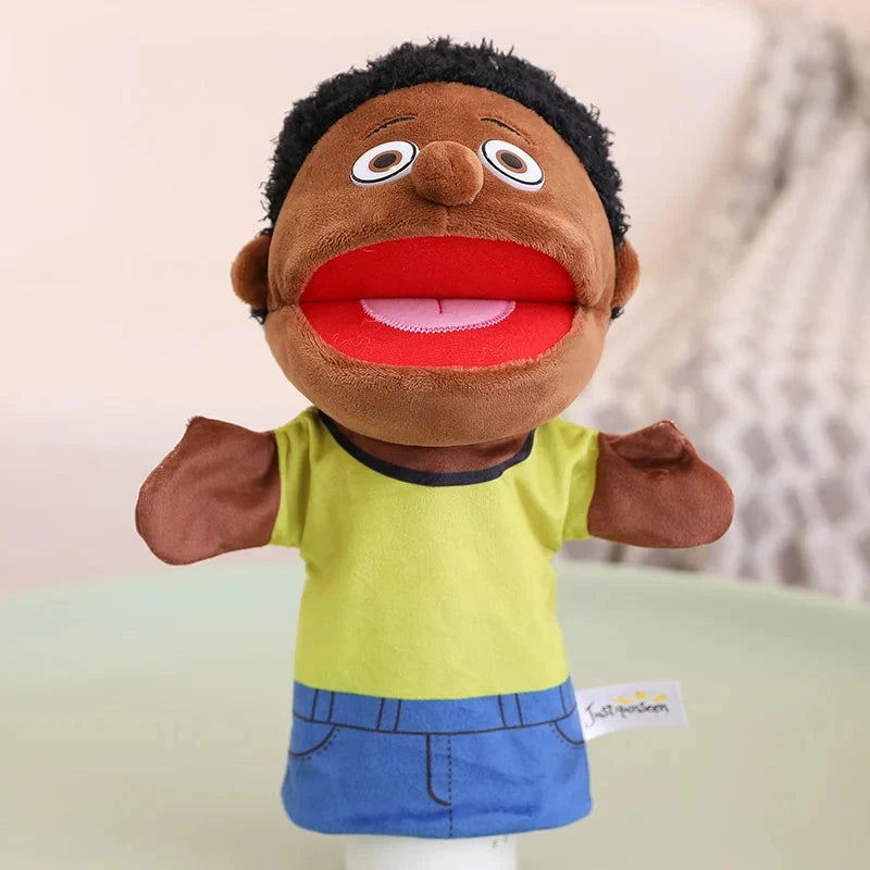 Kids Plush Finger & Hand Puppets for Role Play & Bedtime Stories - 28-33cm