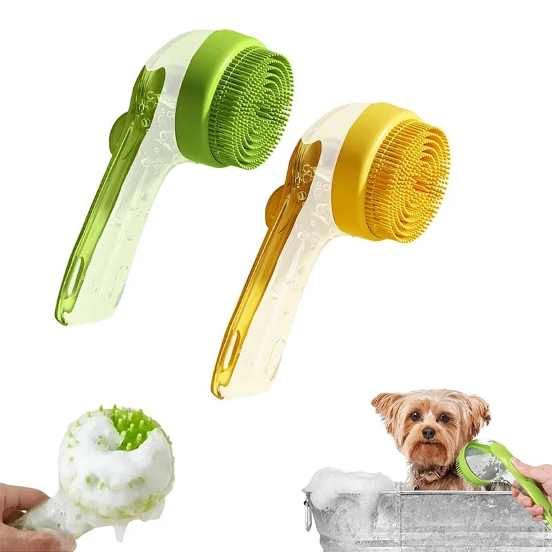 Silicone Bath Brush with Shampoo Dispenser