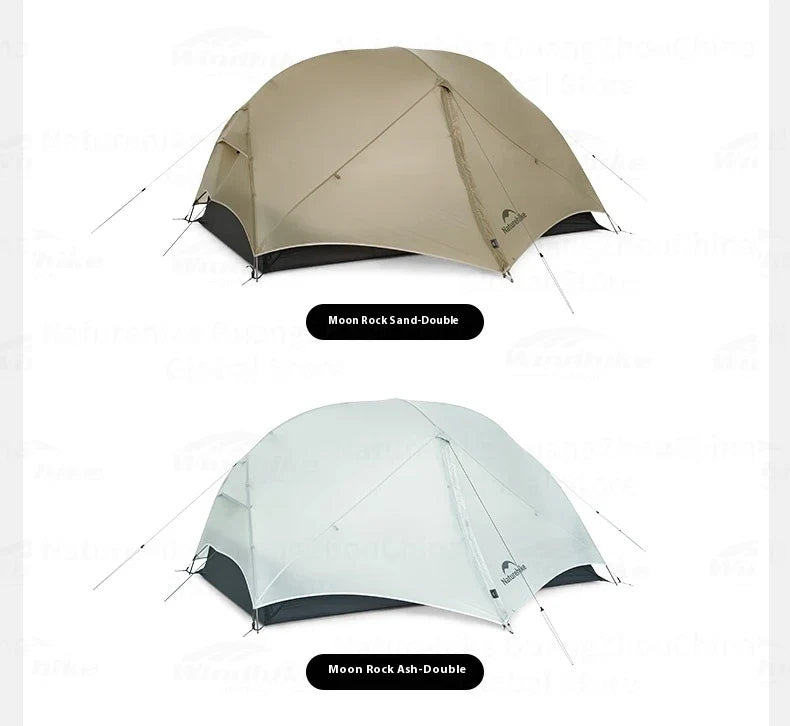Naturehike MONGAR Series UL Tent Portable Ultralight 1 and 2 Person 15D Nylon Rainproof Expandable Canopy Double Layer Camping Outdoor Hiking Backpacking Cycling Tent