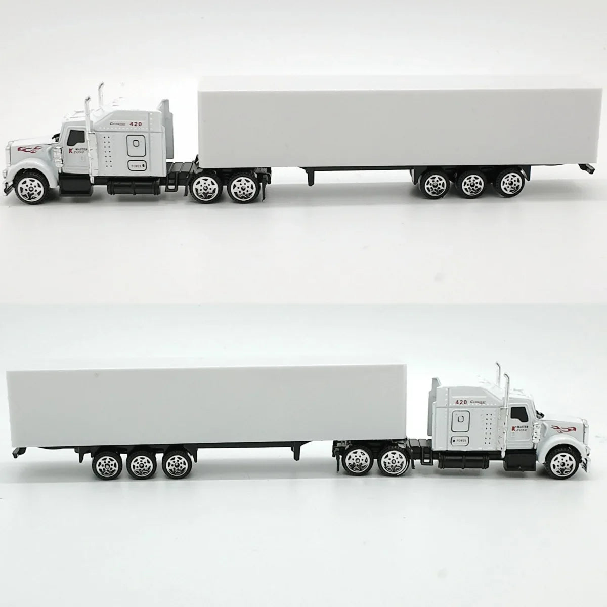 1:87 Simulation American Truck Toy Model 23.5cm Realistic American Transport Container Truck Diecast Model Boy Gifts