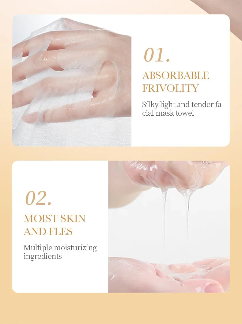 10pcs Anti-Wrinkle Collagen Face Mask – Moisturizing, Anti-Aging, Repair & Brightening Skincare Sheet Mask
