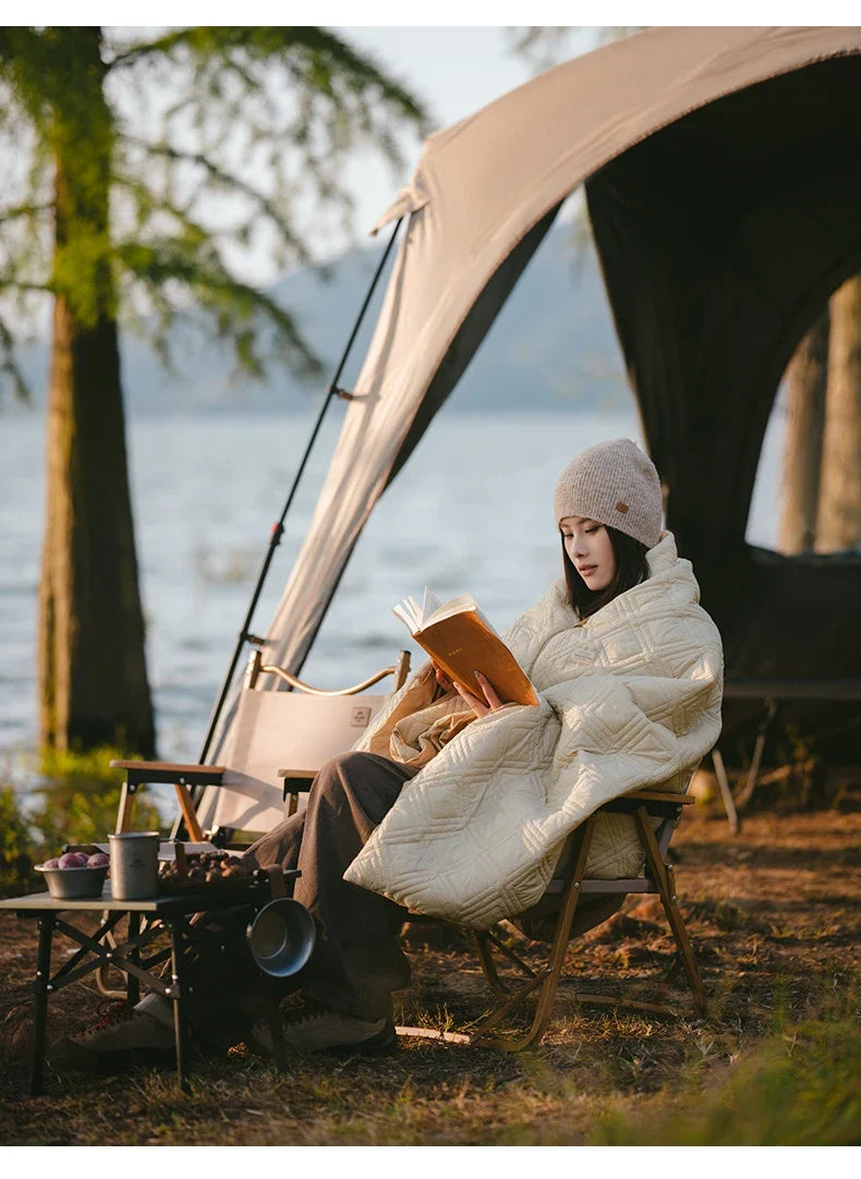 Naturehike Electric Heater Blanket Portable Ultralight Wearable Cloak Sleeping Bag Poncho Coat Winter Warm 20D 380T Nylon Fabric USB Electric Heating Quilt