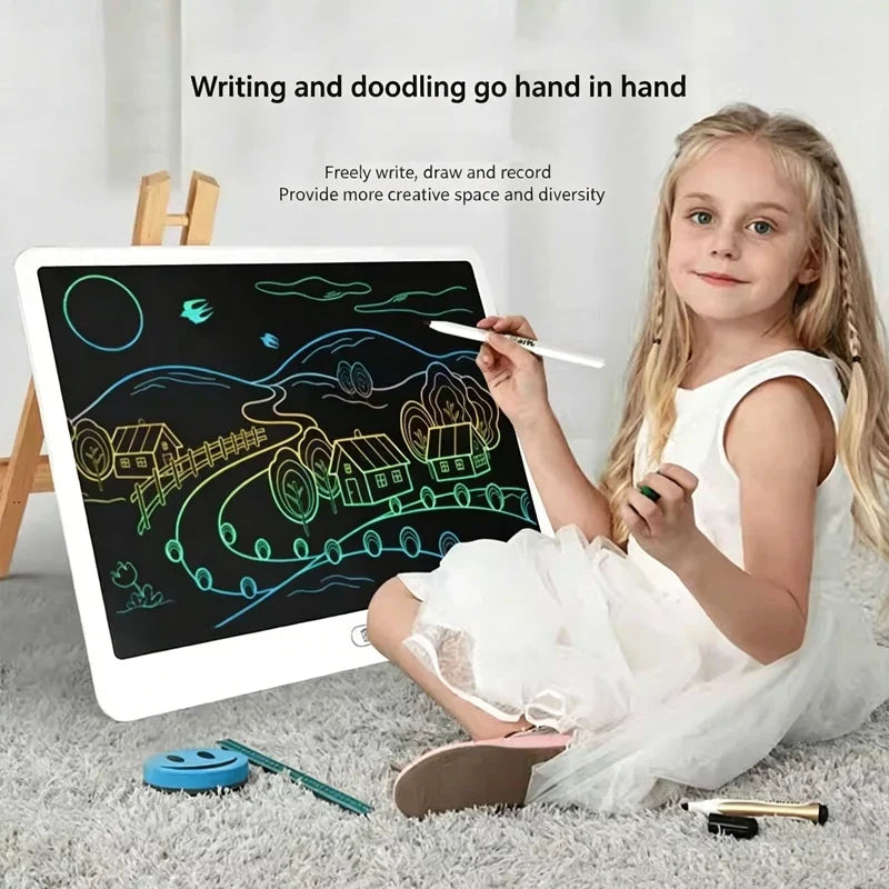 Kids LCD Drawing Board - Portable 16/13/11/8-Inch Digital Sketchpad for Creative Learning and Doodling