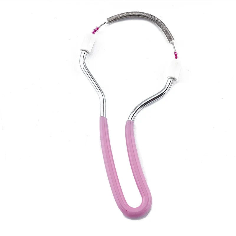 Women Mini Facial Hair Remover Spring Threading Epilator Face Defeatherer Hair Removal DIY Makeup Beauty Tool for Cheeks Eyebrow
