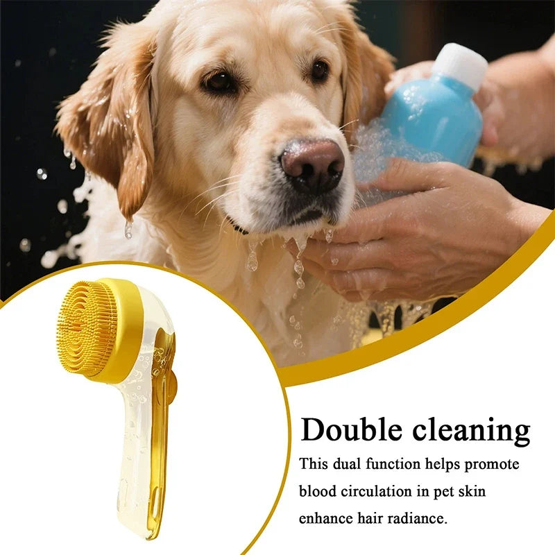 Silicone Bath Brush with Shampoo Dispenser