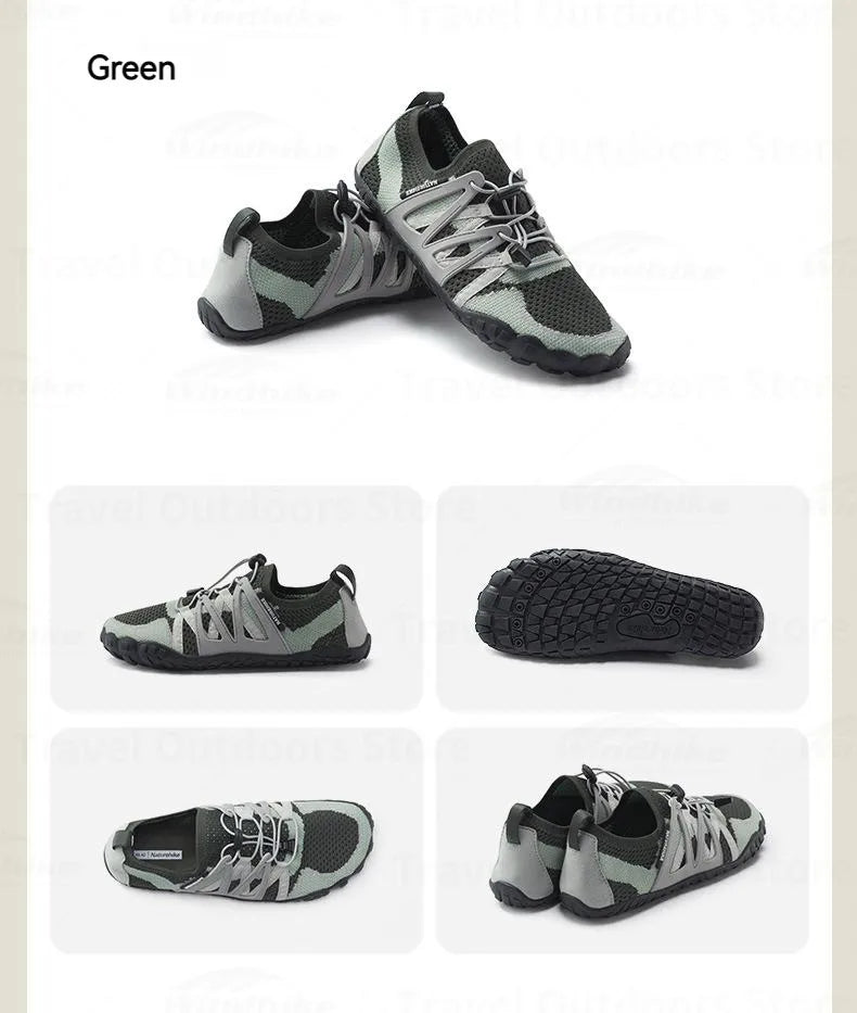 Naturehike Men's Aqua Wading Shoes Barefoot Sneakers Sport Upstream Non-slip Breathable Footwear for Sea Beach Diving Fishing Quick Dry Water Shoes