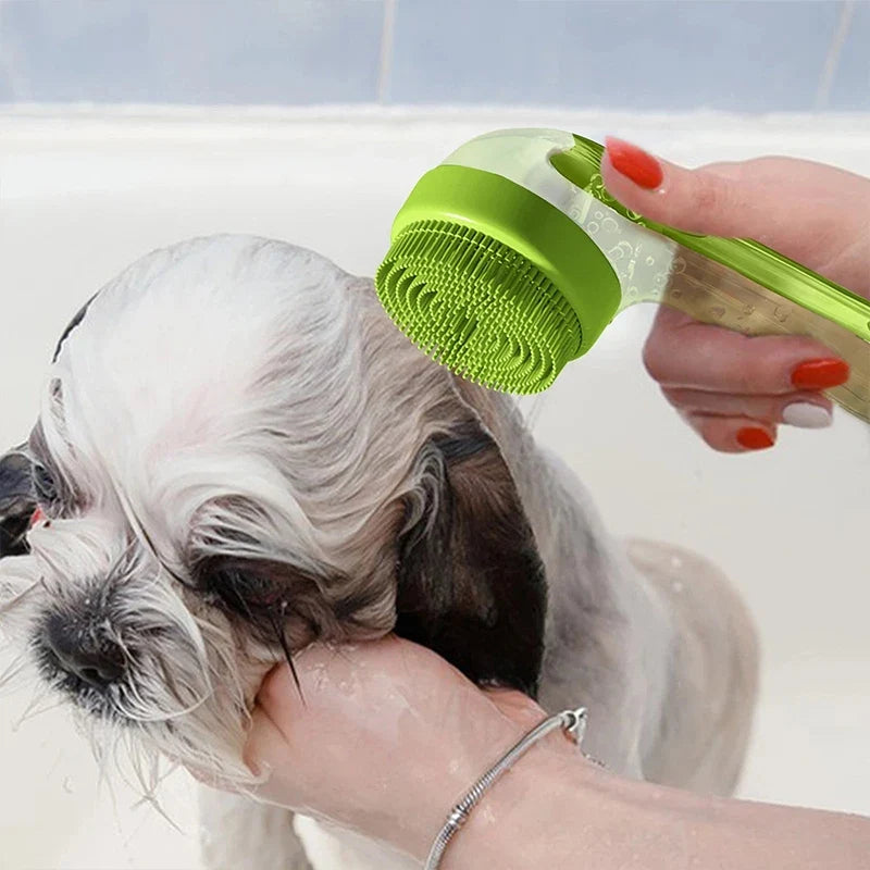 Silicone Bath Brush with Shampoo Dispenser