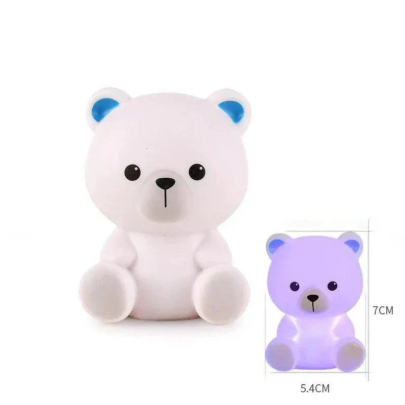 Floating Light-Up Animal Bath Pool Toys for Kids Age 3-5 - Set of 9 Fun Bath Time Accessories