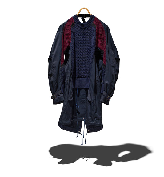 Mix fabric jacket (W77)