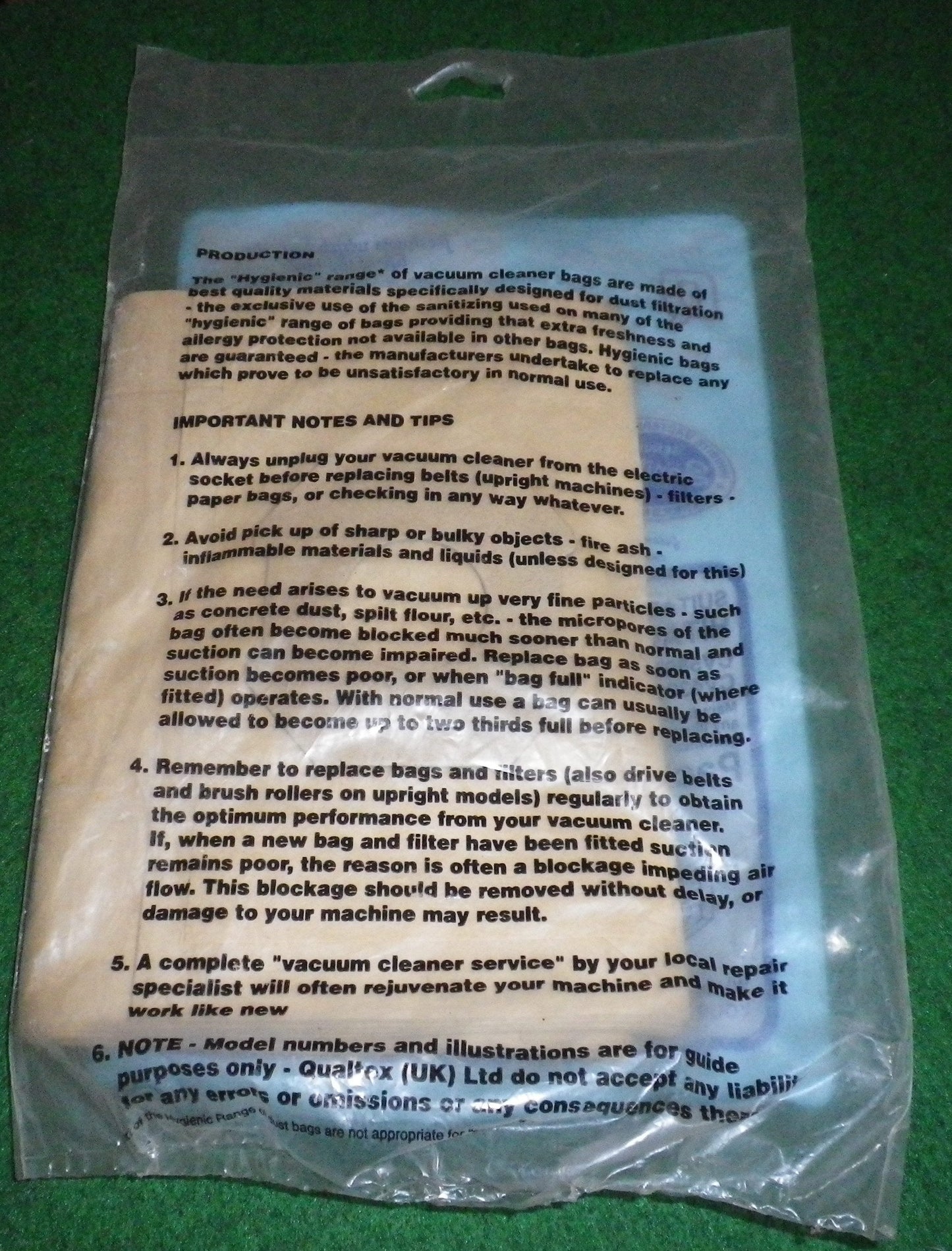 Hitachi CV580M, CV3200, CV4200 Vacuum Cleaner Bags (Pkt 10) - Part No. SDB52