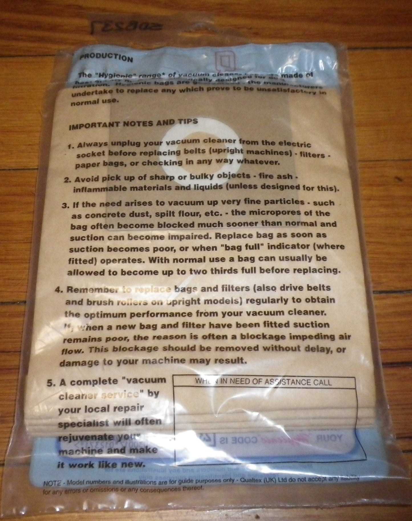 Kambrook, Goblin, Goldstar, Volta Vacuum Cleaner Bags (Pkt 4) - Part # SDB237-4