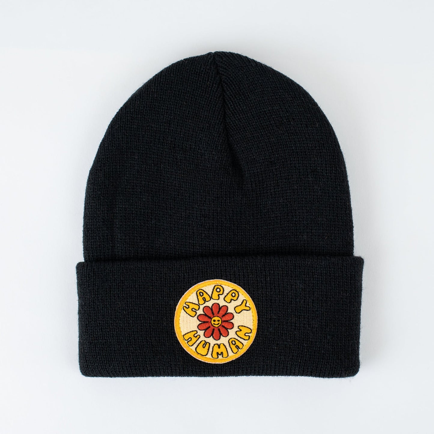Happy Human - Jet Black Kids Beanie
