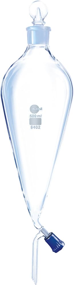 Seperating Funnel  with  Boroflo Stopcock and Glass I/C Stopper