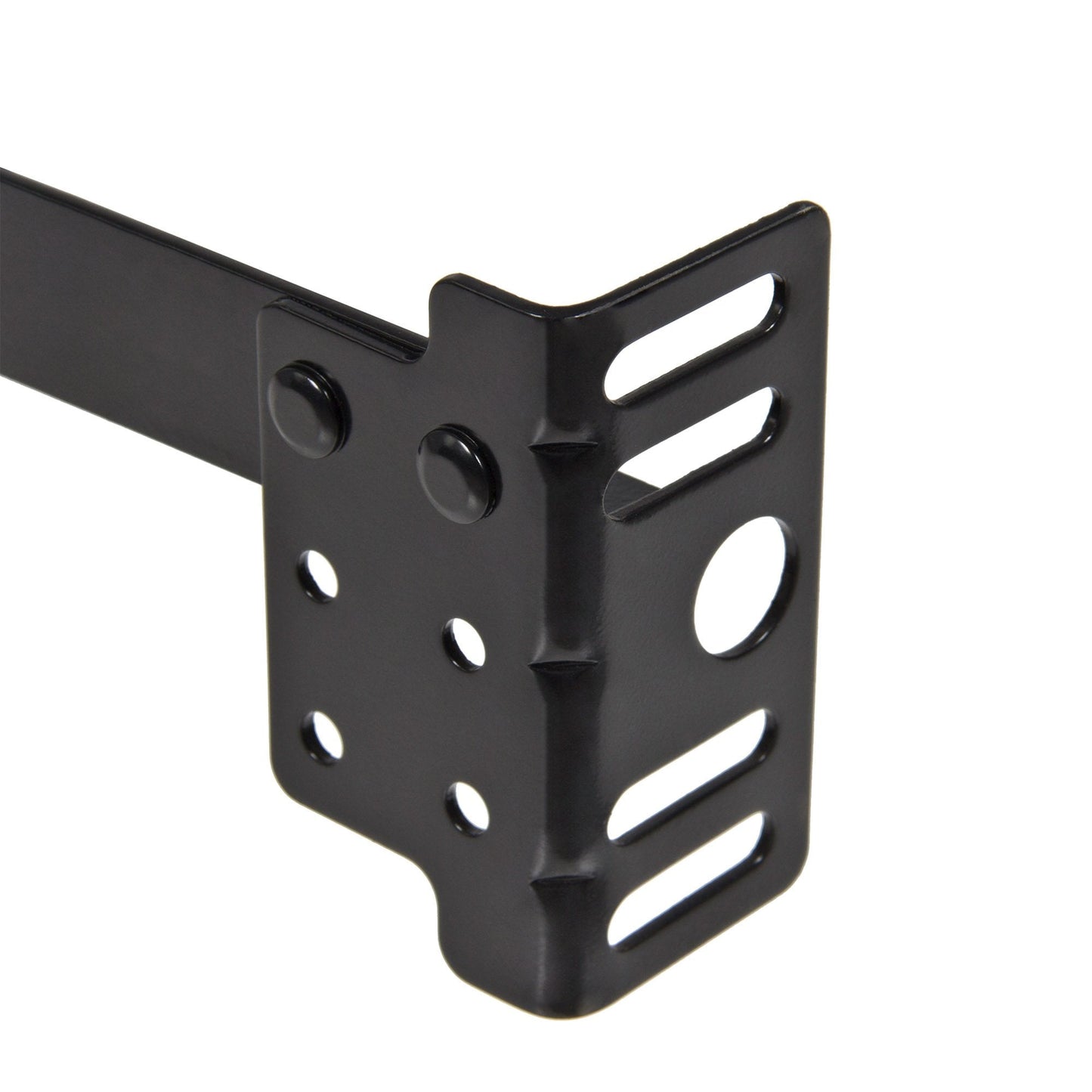 Adjustable Metal Bed Frame w/ Locking Wheels