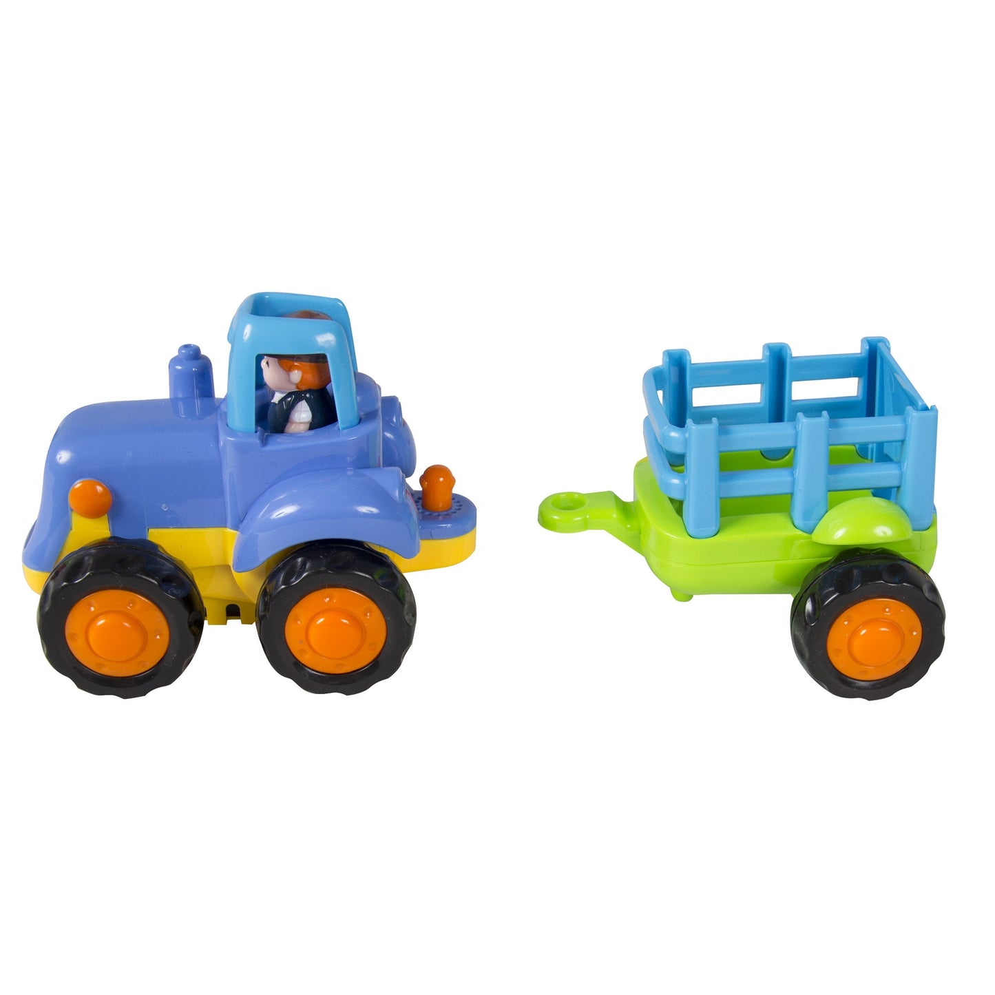 Set of 4 Kids Push and Go Construction Truck Toys