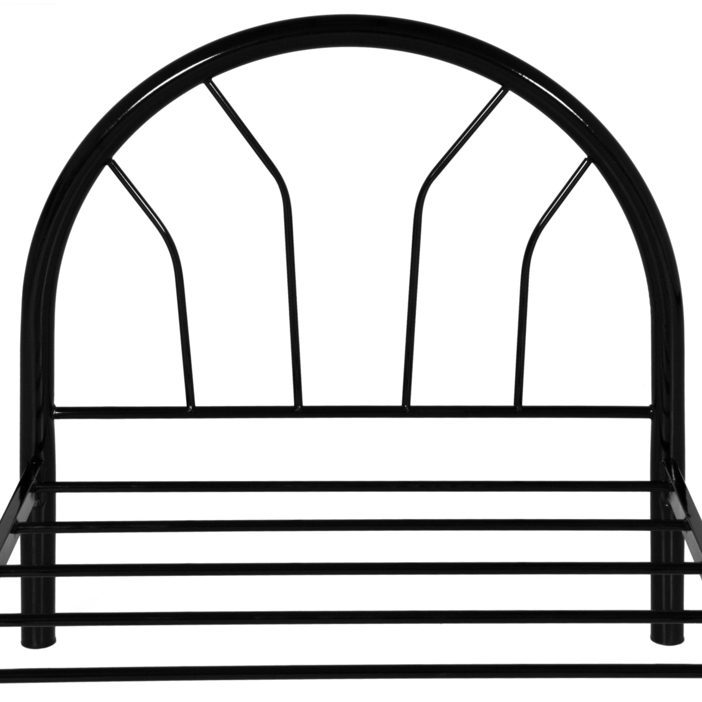 Twin Metal Bed Frame w/ Headboard, Footboard - Black