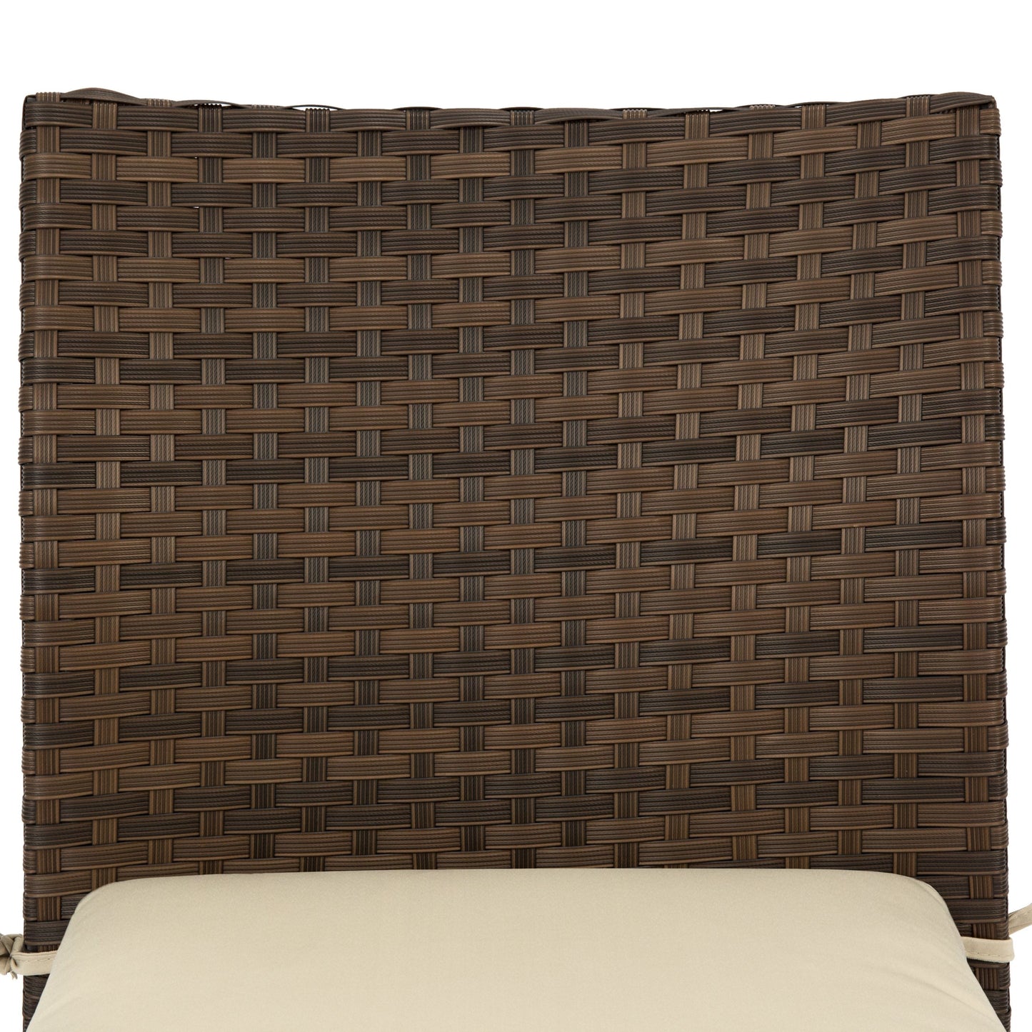 Set of 4 Stackable Outdoor Patio Wicker Chairs w/ Cushions, UV-Resistance
