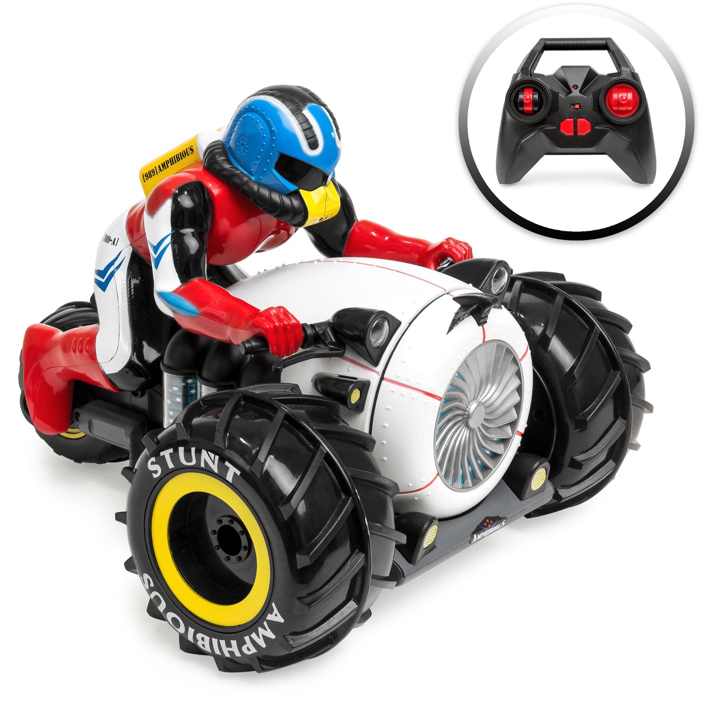 Kids Amphibious All-Terrain Remote Control Stunt Motorcycle RC Toy
