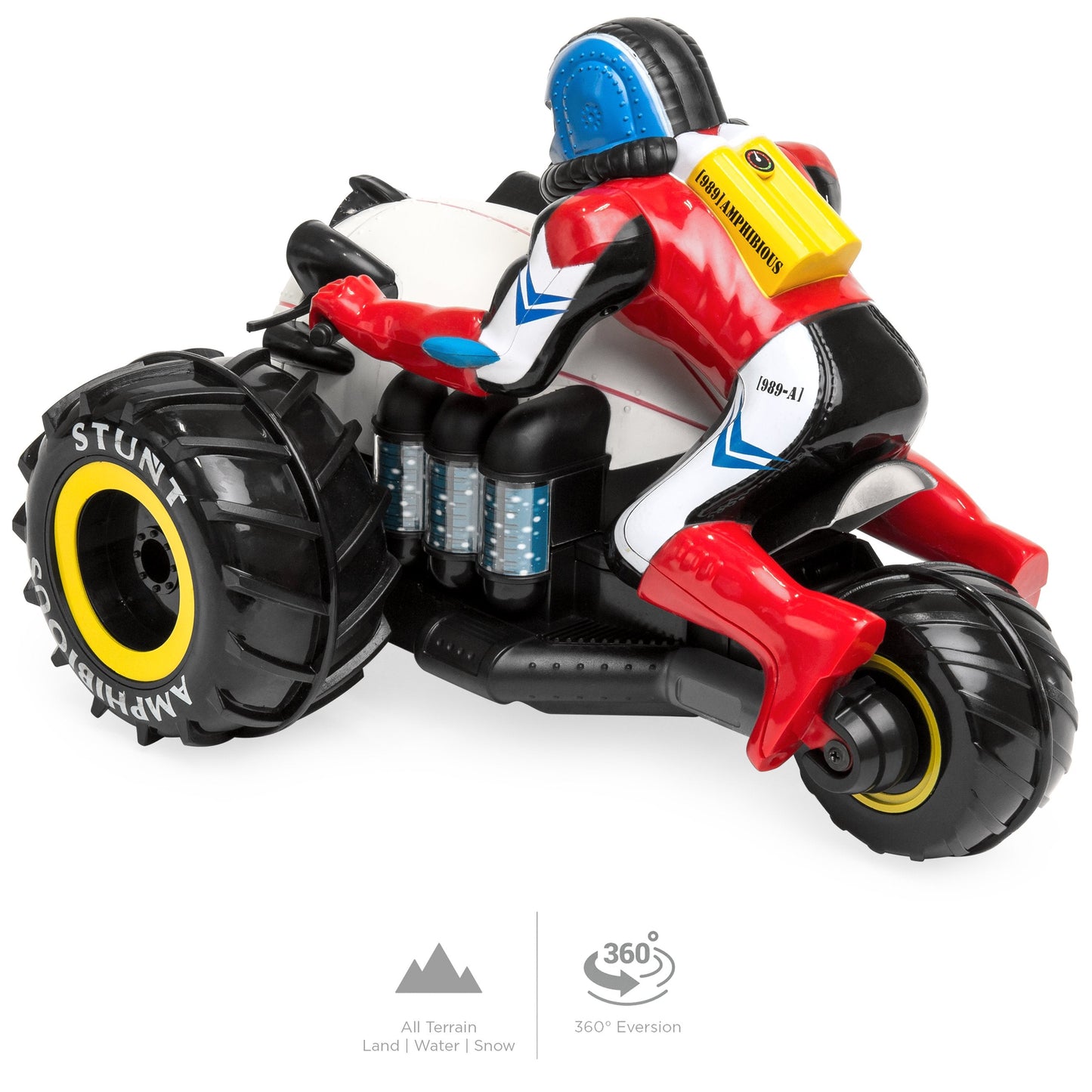 Kids Amphibious All-Terrain Remote Control Stunt Motorcycle RC Toy