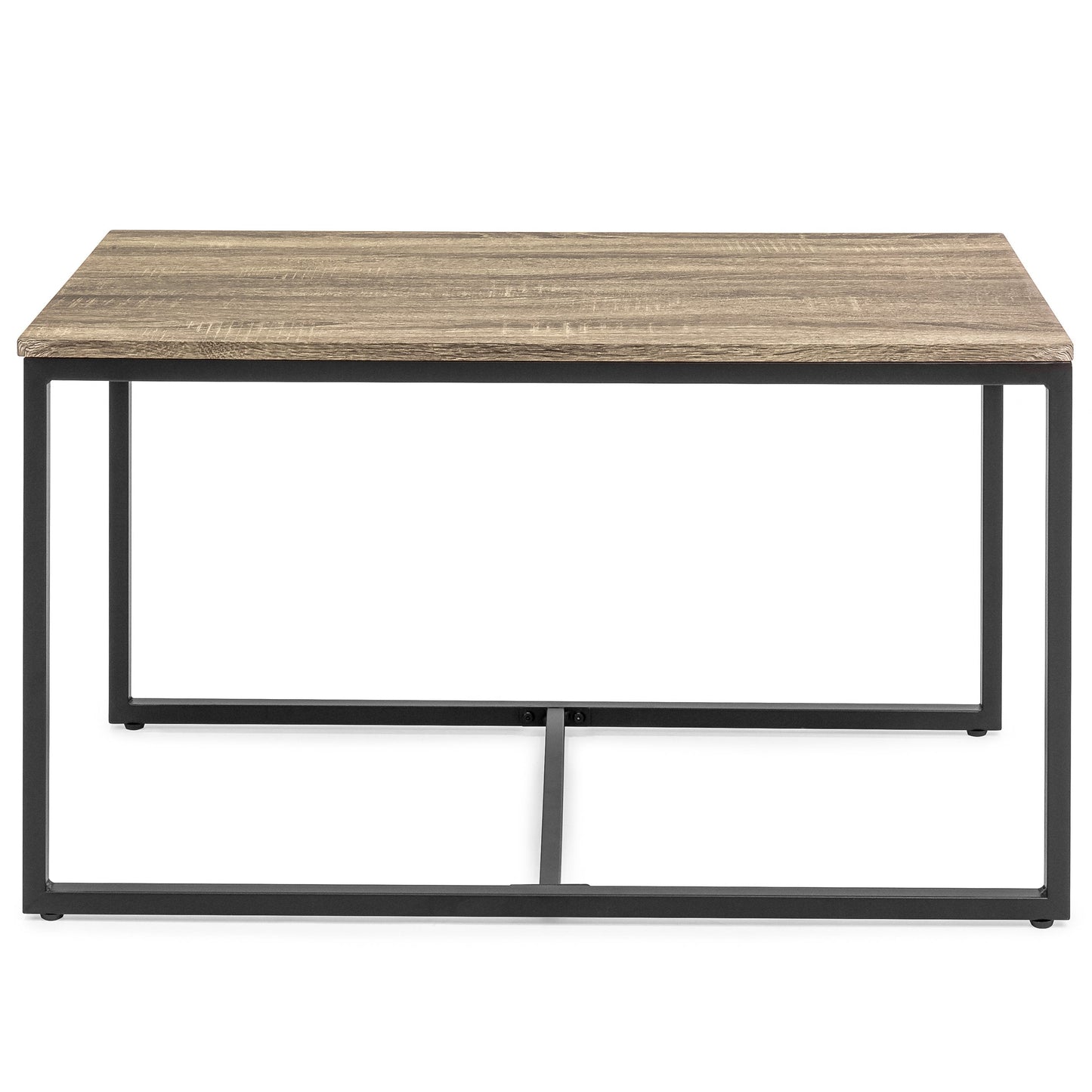 3-Piece Coffee Accent Table Set w/ 2 End Tables - Brown